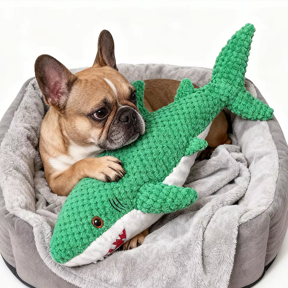 Pet Chew-Resistant Plush Interactive Toy with Sound, Parrot-Shaped, Suitable for Large, Medium, and Small Pets like Cats and Dogs, Double-Layer Fabric, Built-In Airbag