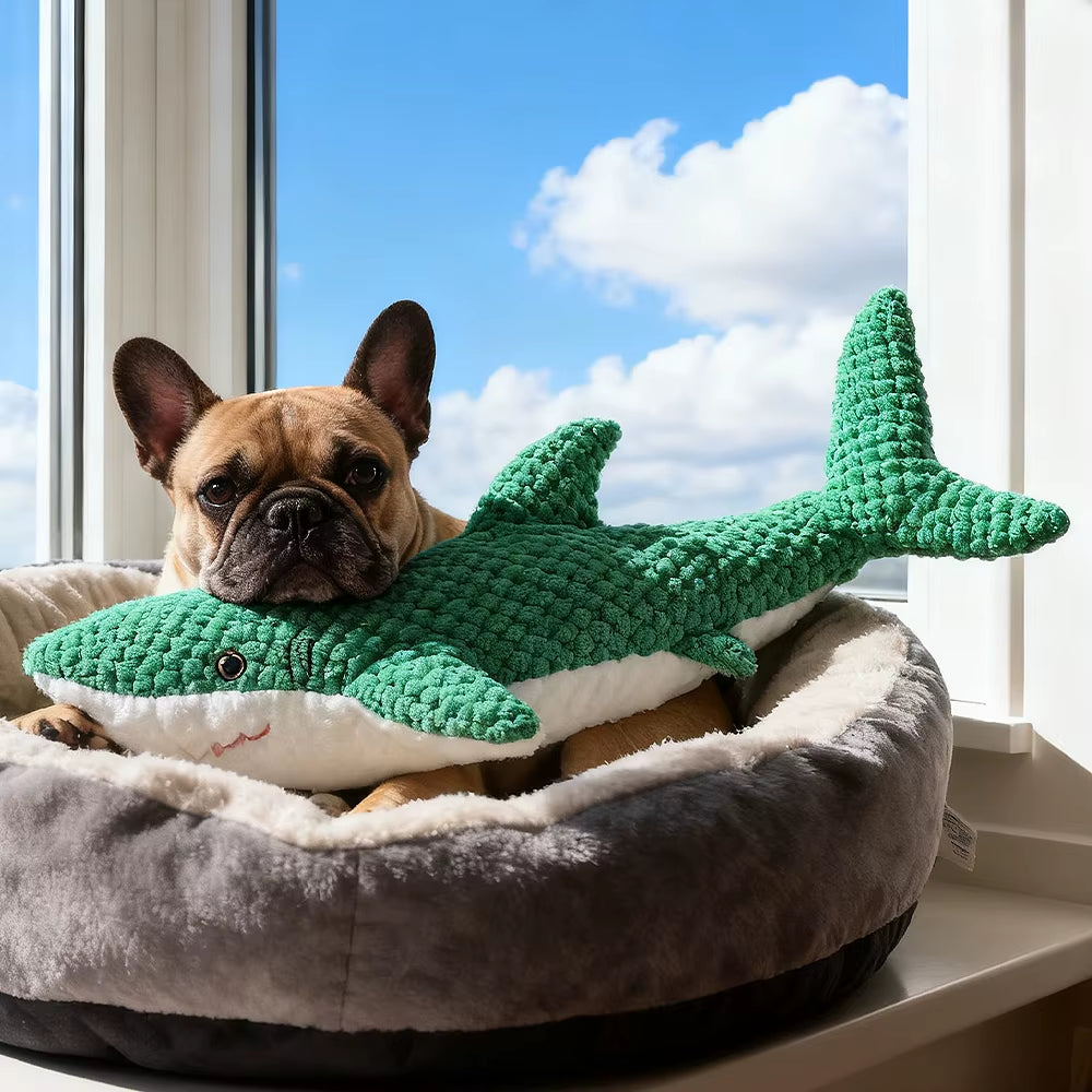 Pet Chew-Resistant Plush Interactive Toy with Sound, Parrot-Shaped, Suitable for Large, Medium, and Small Pets like Cats and Dogs, Double-Layer Fabric, Built-In Airbag