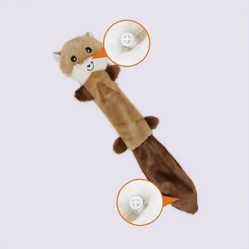 Simulated Animal Holster No Stuffing with Squeaker Dog Chew Toy Dog Sound Toy Durable Plush Crinkle Pet Squeak Toys Pet Supplies
