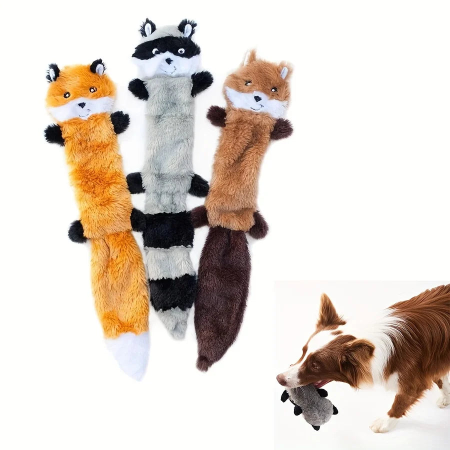 Simulated Animal Holster No Stuffing with Squeaker Dog Chew Toy Dog Sound Toy Durable Plush Crinkle Pet Squeak Toys Pet Supplies