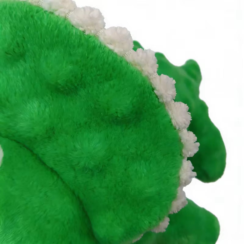 Pet Dinosaur Indestructible Plush Dog Play Toy Cartoon with Squeaker Safe Large Dog Cute Animal Supplies Tough Toys Resistant