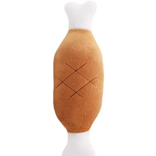Puppy Chewing Toy Pet Dogs Biteable Plush Toy Dog Squeak Squeeze Bone Soft Dog Toothbrush Biting Pet Gift Squeak
